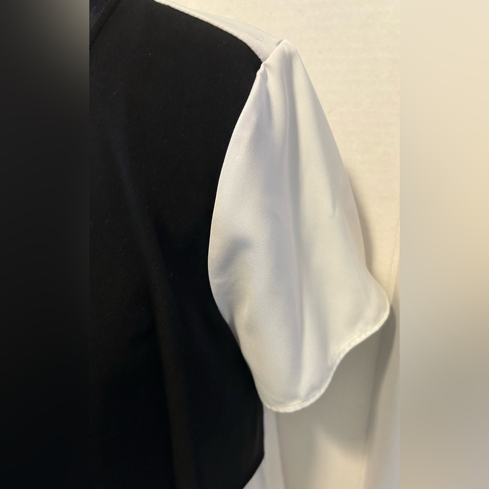 Eloquii Women's Black and White Blouse Size 16 - Picture 4 of 7